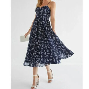 Francesca's Collections Navy Floral Mini Dress